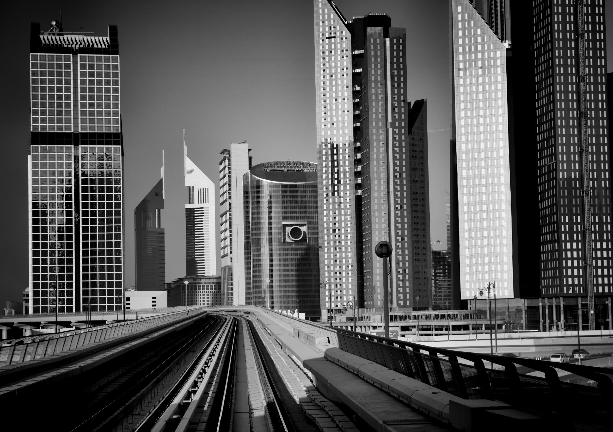 Dubai financial district skyline